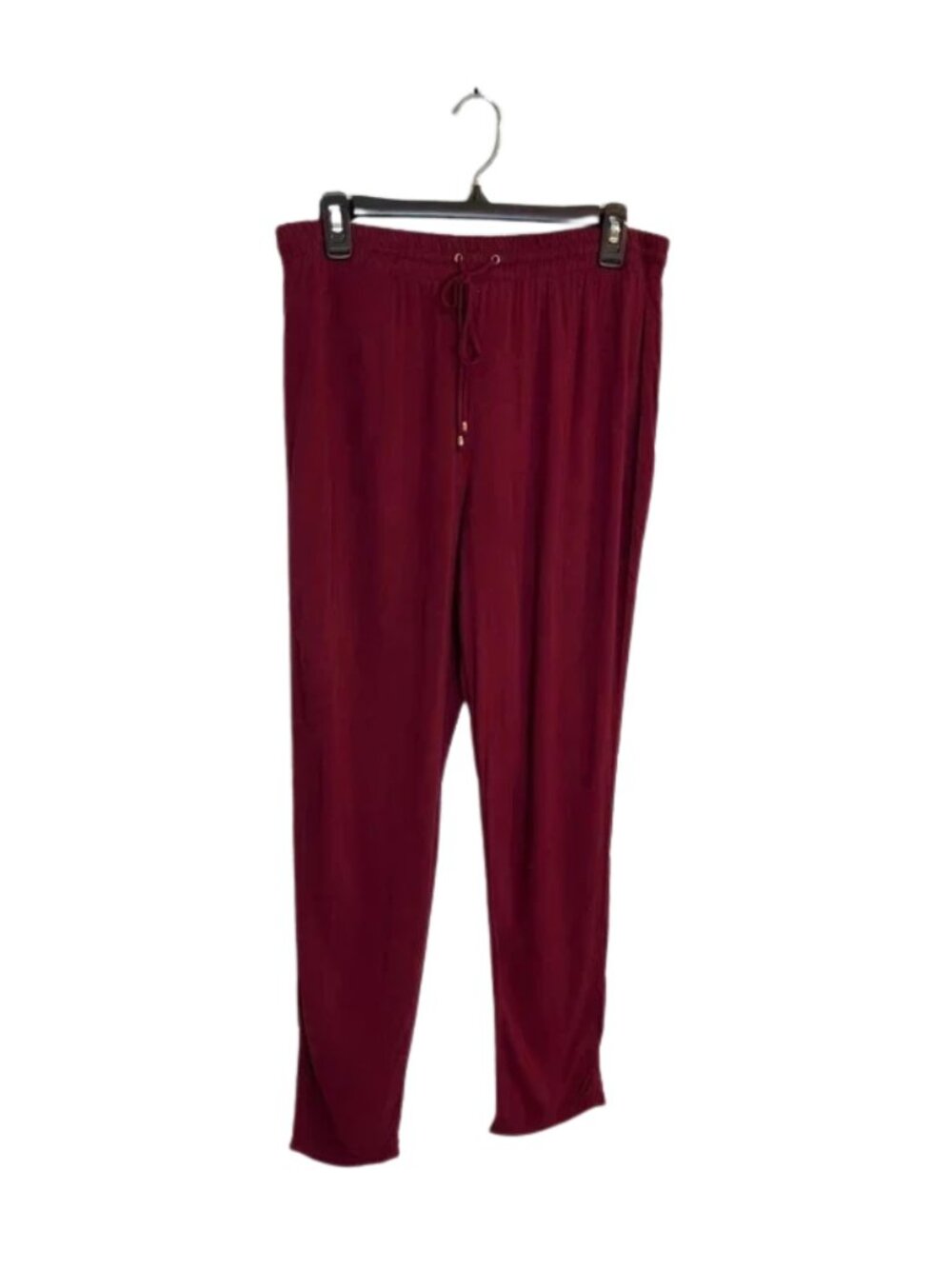 Forever 21 Women's Drawstring Pants Burgundy Size M